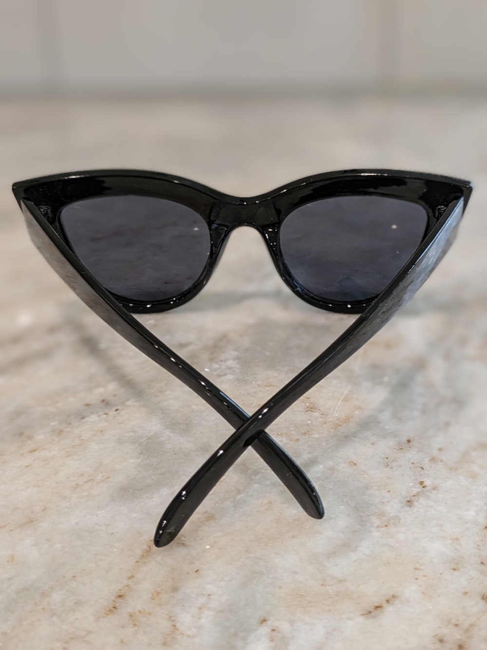 BP Nordstrom Made Black Cat-Eye Oversized Women's Sunglasses
